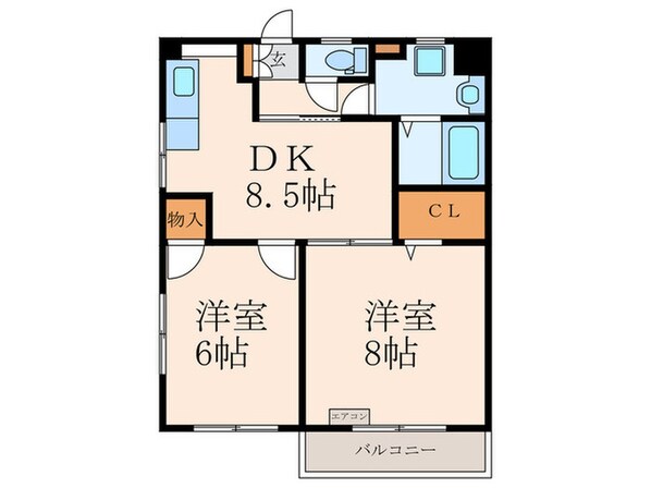 グレースヴィラ白銀の物件間取画像